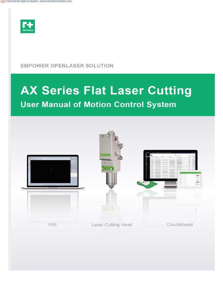Controlador Raytools AX Series. Español | PDF | Botón (Computación ...