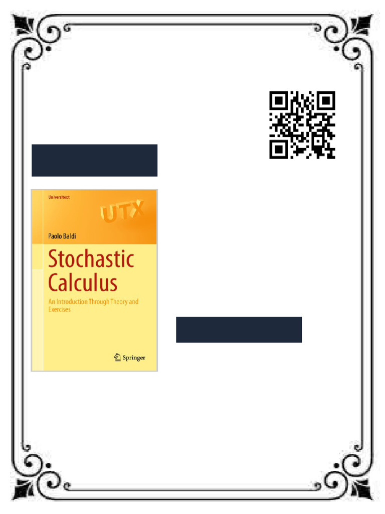 Stochastic Calculus An Introduction Through Theory and Exercises 1st ...