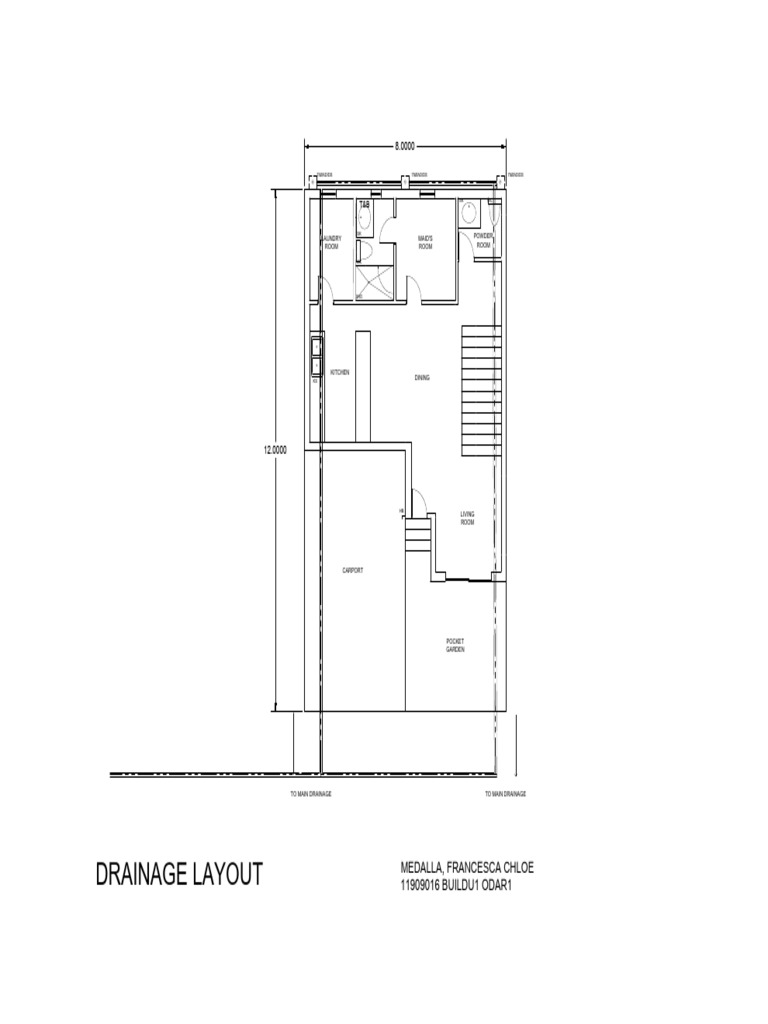 MEDALLA - Drainage Layout Ground Floor (Resubmission) | PDF
