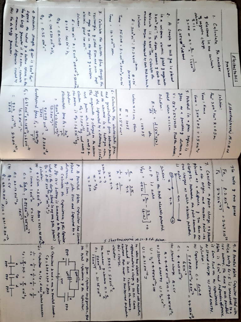12th Physics Important Problems | PDF