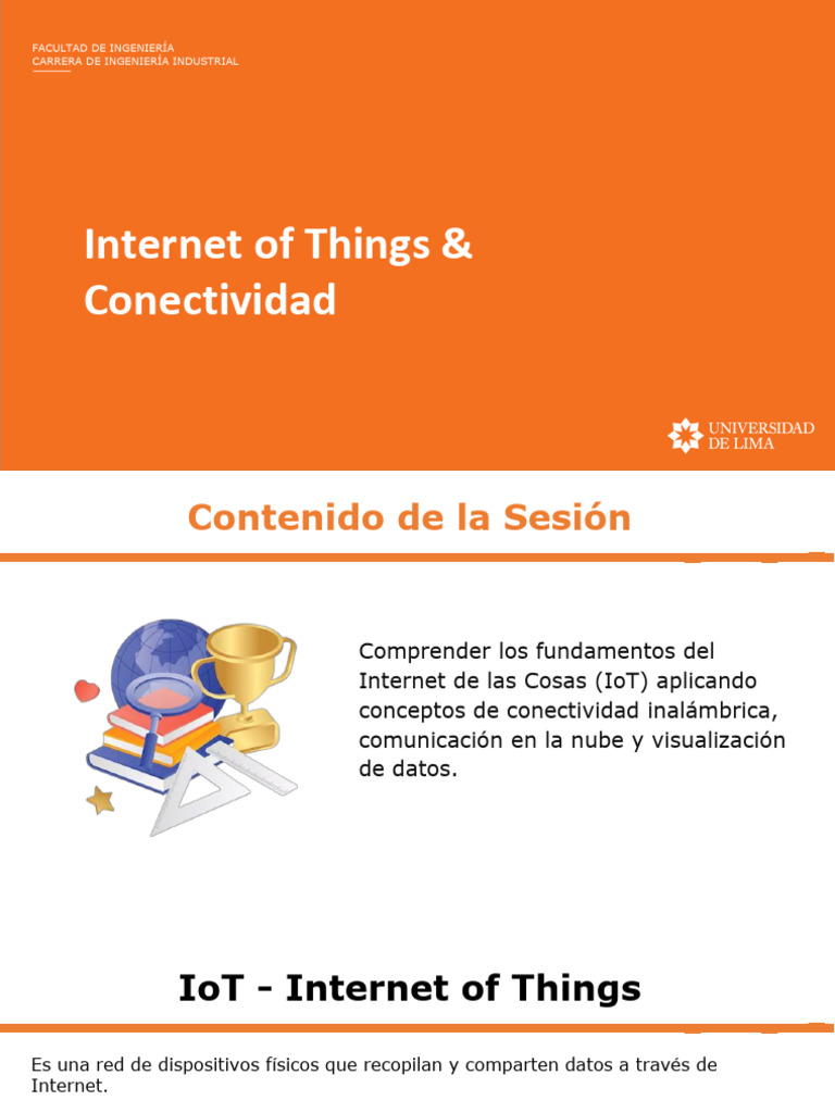 IoT Conectividad SEM10 | PDF | Internet de las Cosas | Red de computadoras