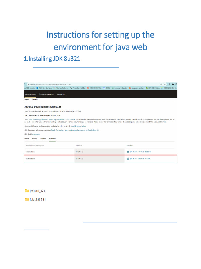 Setting Up the Environment for Java Web_SU25 | PDF | Net Beans ...