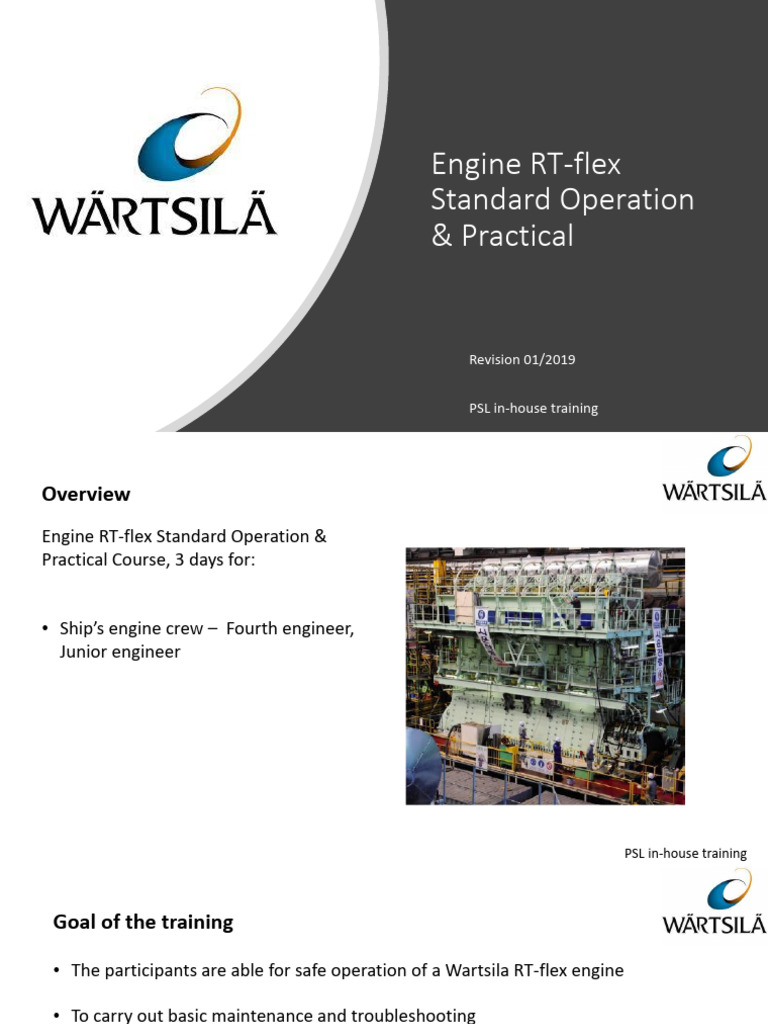 00-Engine RT-flex Standard Operation - Practical | PDF