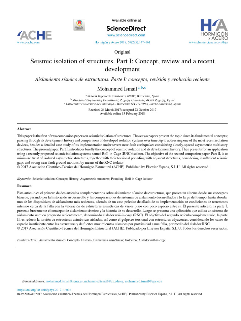 Seismic Isolation | PDF | Solid Mechanics | Classical Mechanics