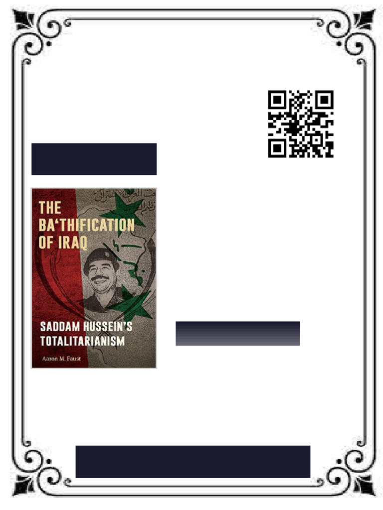 The Ba Thification of Iraq Saddam Hussein S Totalitarianism Aaron M ...