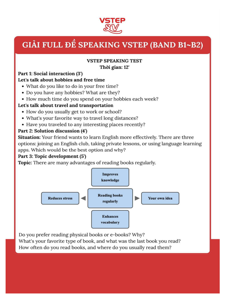 Speaking Test | PDF