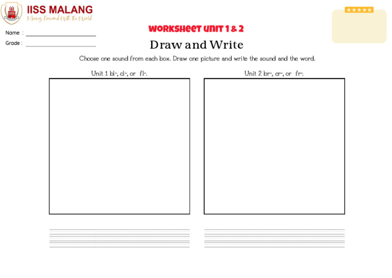 Draw N Write Unit 1-2 Book 3 | PDF