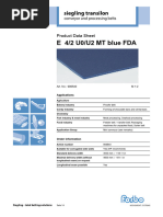 Siegling Transilon E 12/2 Data Sheet | PDF | Materials | Mechanical ...