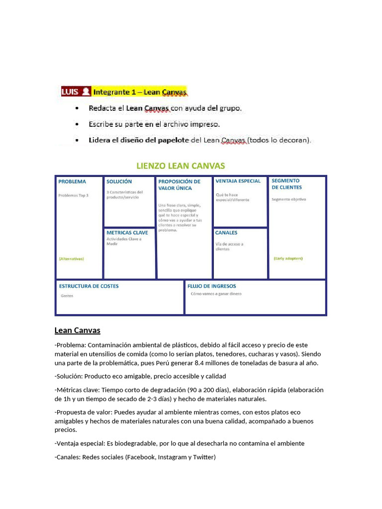 Lean Canvas | PDF