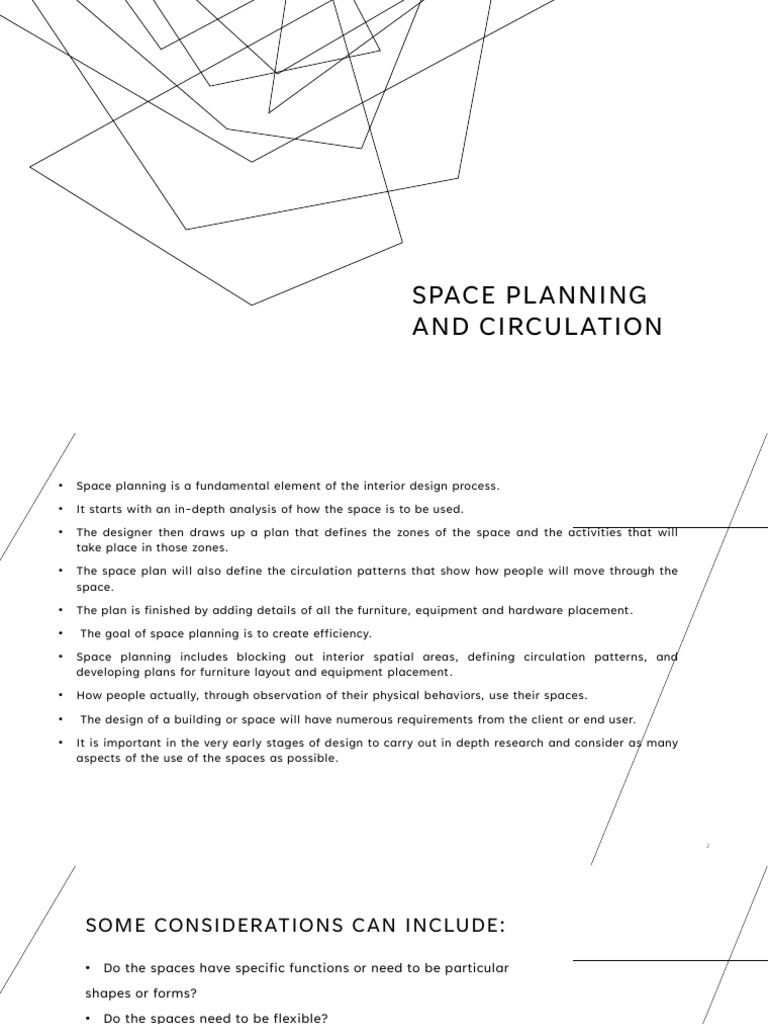 Space planning and circulation | PDF | Space | Computing
