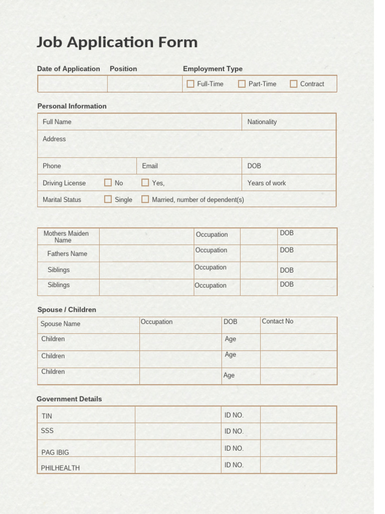 Application Form | PDF