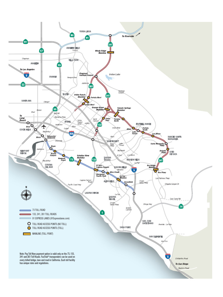 map_of_the_toll_roads_2021 | PDF | Toll Road | Radio Frequency ...