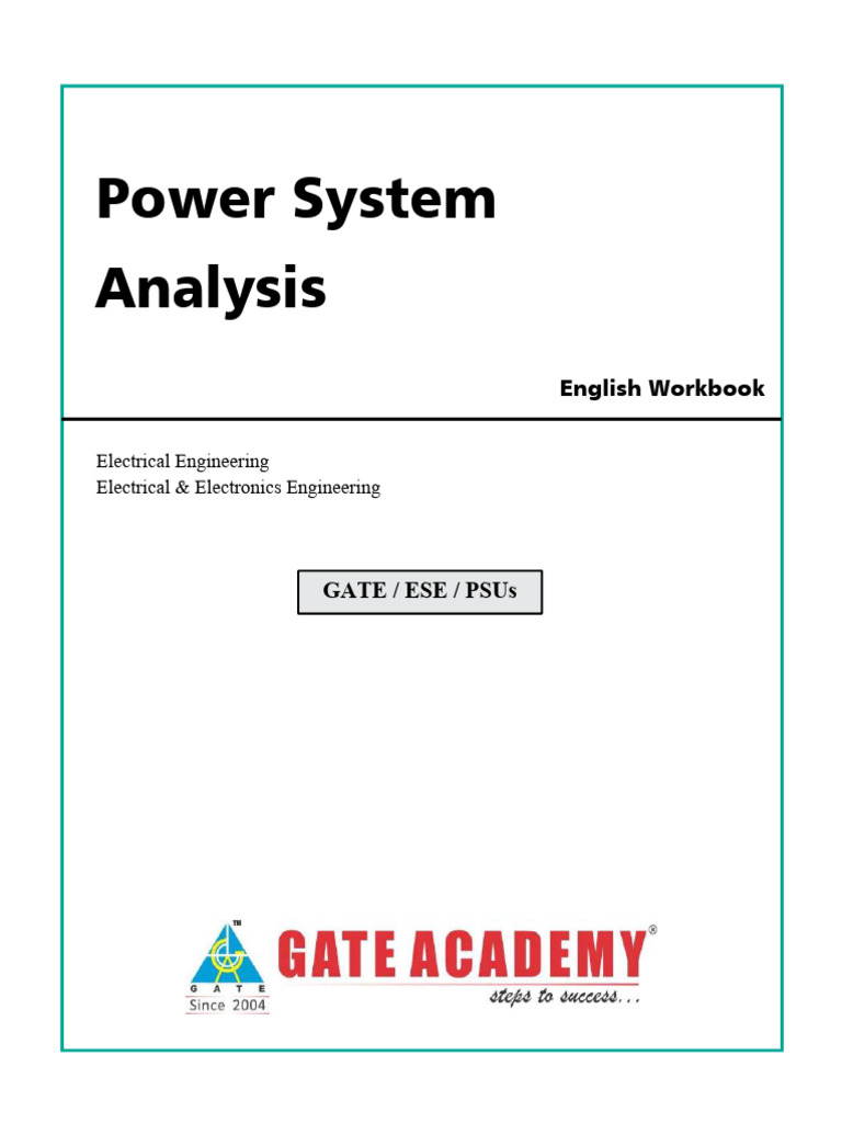 Power System Analysis | PDF | Transmission Line | Electric Power ...