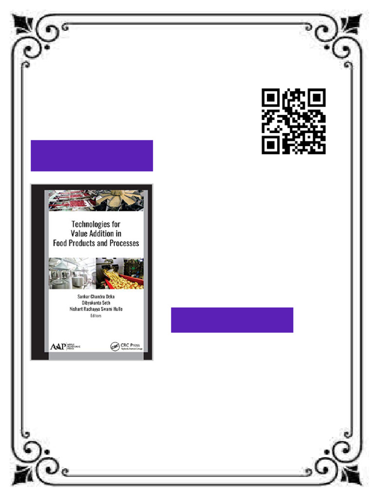Technologies for Value Addition in Food Products and Processes 1st ...