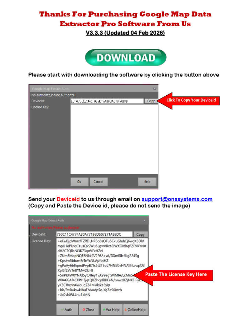Thanks for Purchasing Google Map Data Extractor Pro 3.3.3 Pkbzvk | PDF