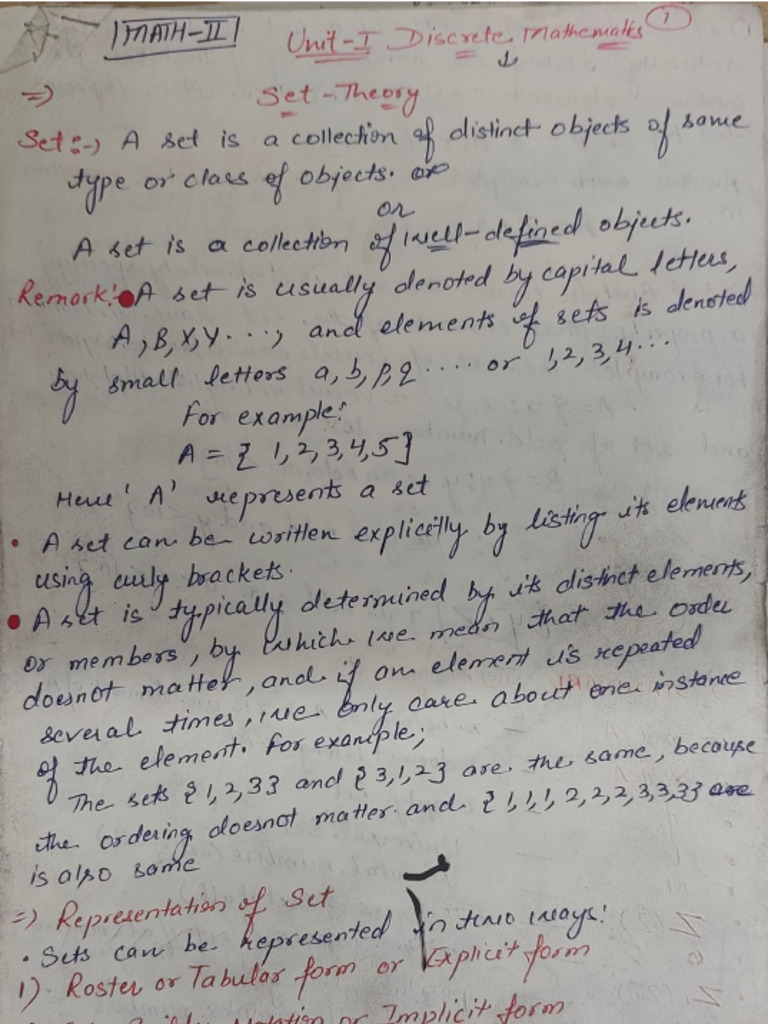Unit I Notes (Mathematics II) | PDF