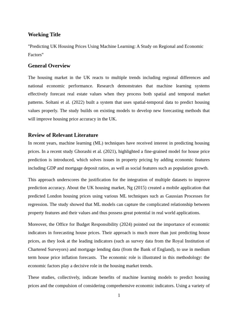 Final Proposal Rajesh | PDF | Machine Learning | Real Estate Appraisal