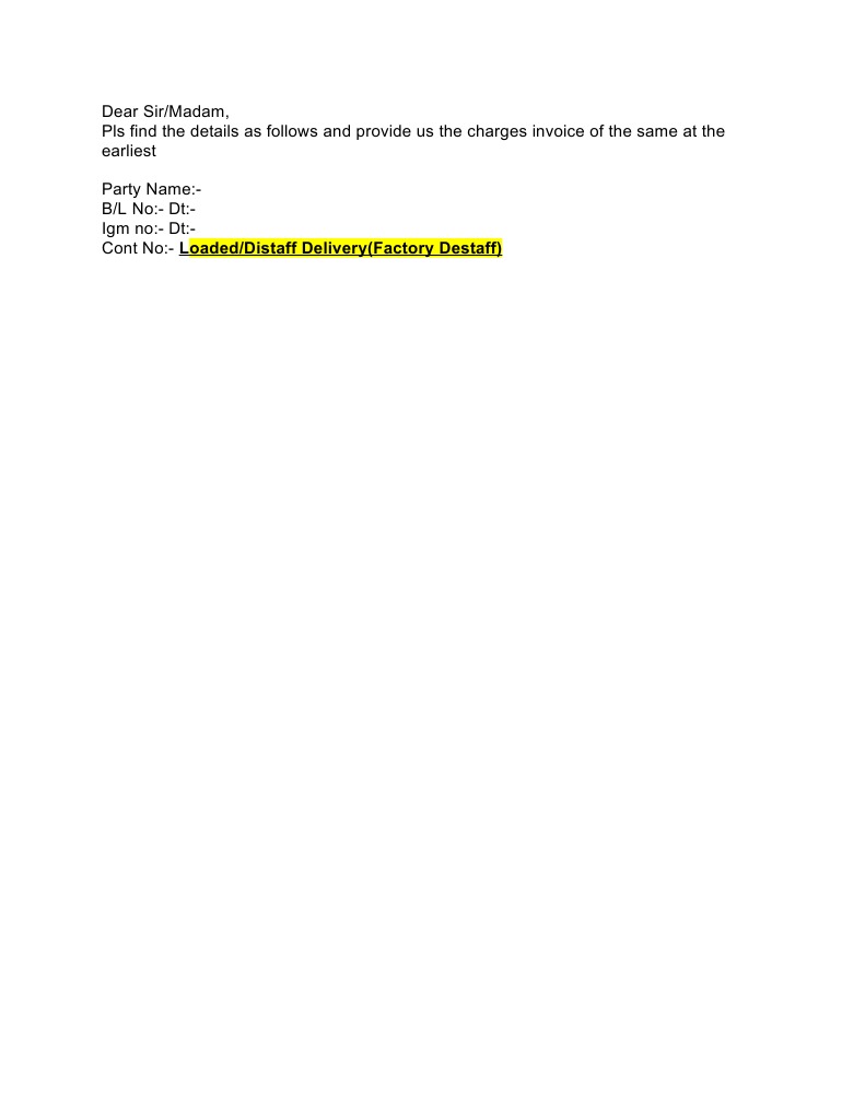 Charges Format | PDF