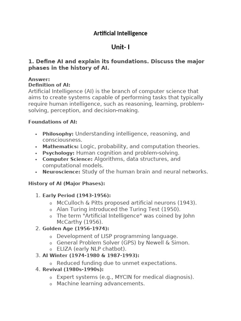 Artificial Intelligence For M.SC | PDF | Artificial Intelligence ...