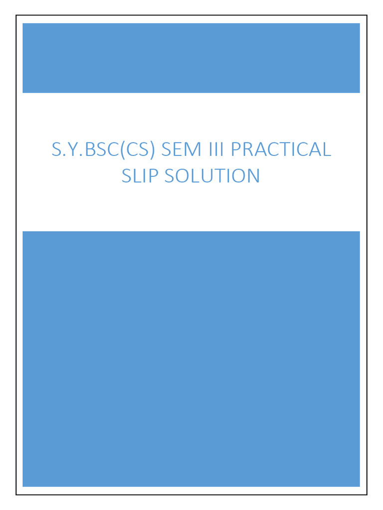 DSA Sem-3 Slips Solution | PDF | Queue (Abstract Data Type) | Integer ...