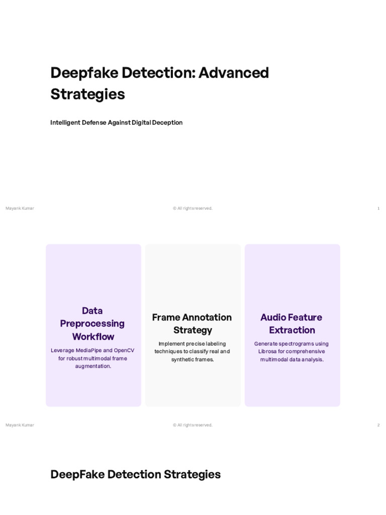 Feasible Deepfake Detection | PDF | Machine Learning | Computer Security