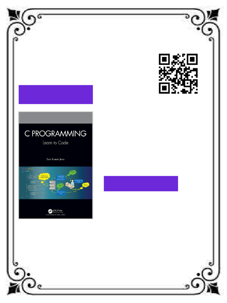 C Programming Learn To Code 1st Edition Sisir Kumar Jena Ebook Chapter ...