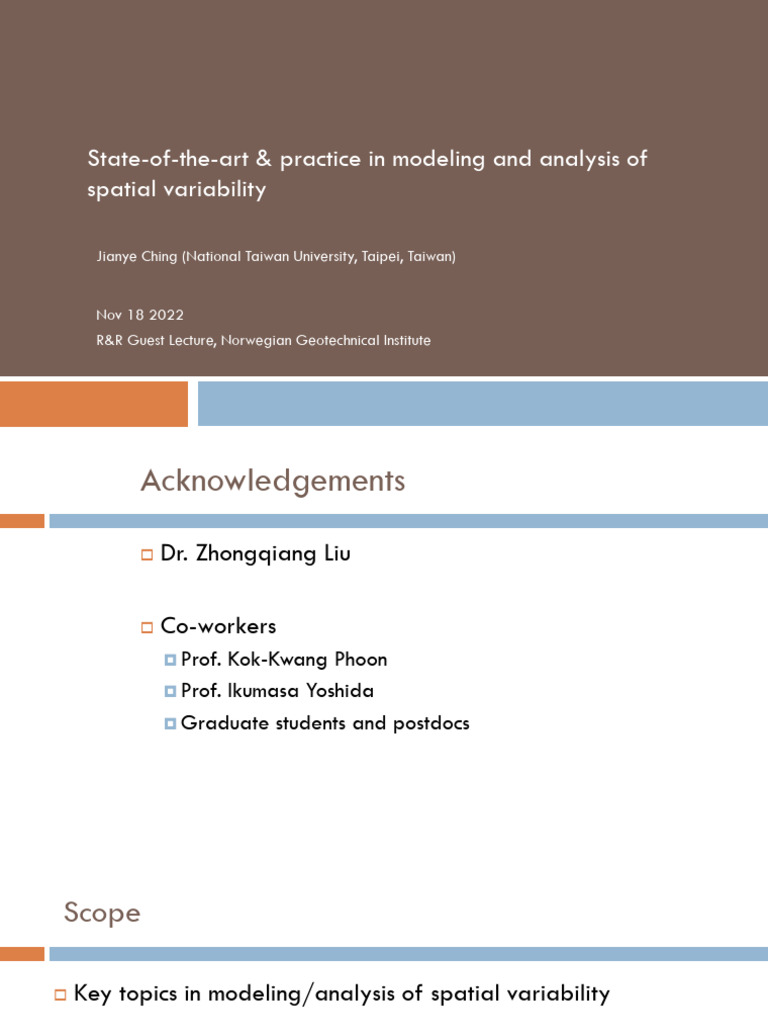 SOP - SOA - Spatial Variability | PDF | Bayesian Inference | Estimation ...