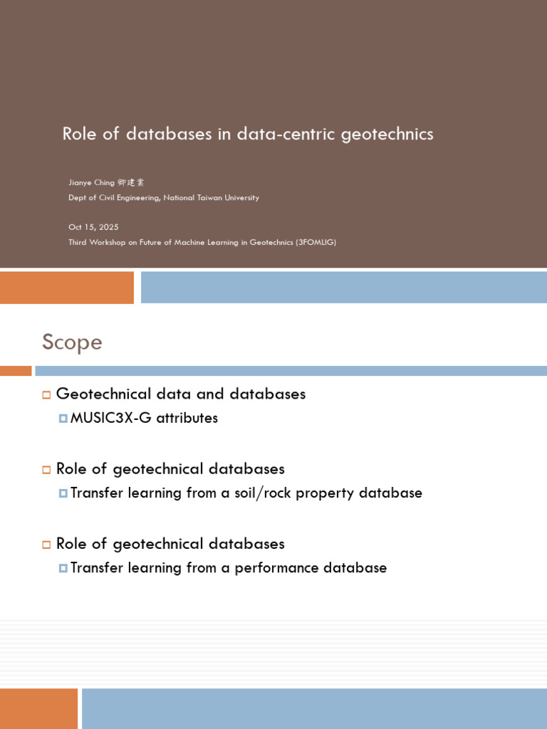 Role of Geo-Databases 1 | PDF | Geotechnical Engineering | Civil ...