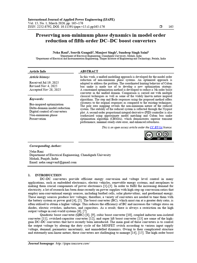 Preserving Non-Minimum Phase Dynamics in Model Order Reduction of Fifth ...