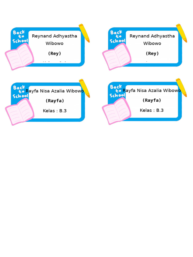 Name Tag | PDF