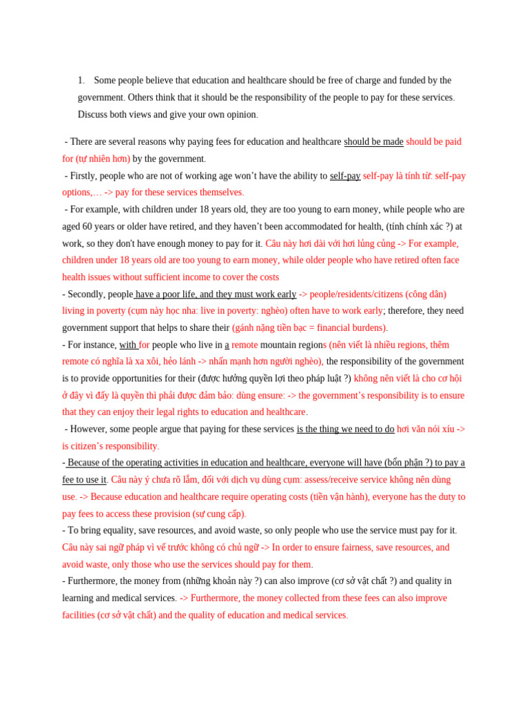 CH A Writing Task 2 | PDF