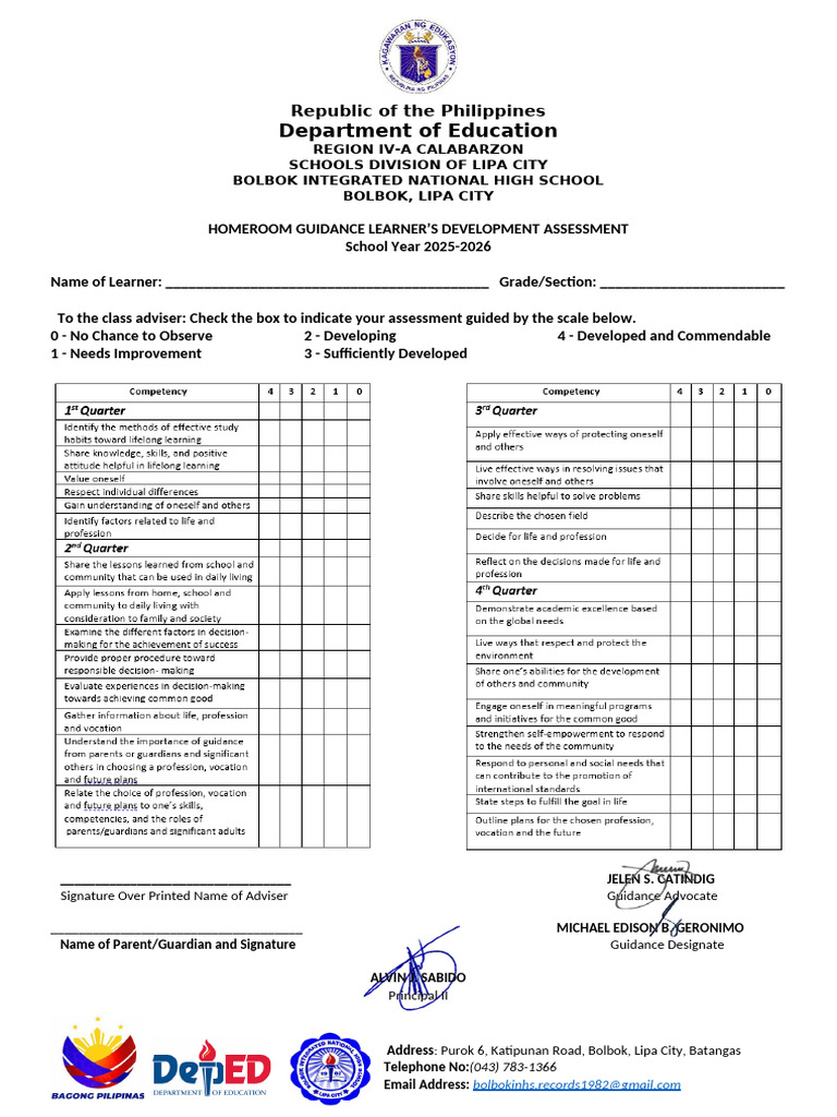 RHGP Assessment Tool 2026 | PDF