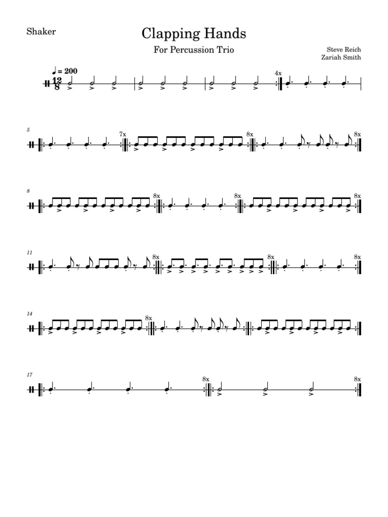 Clapping Hands Shaker | PDF