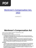 Workmen's Compensation Act, 1923