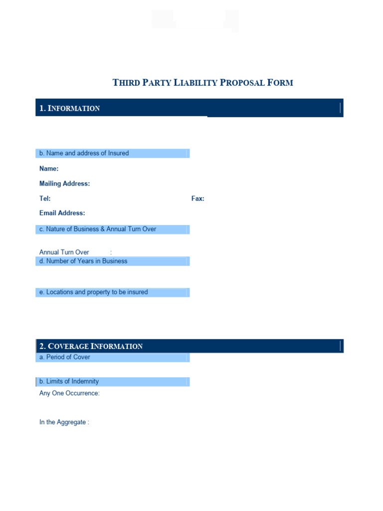 TPL Application Form | PDF