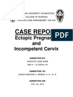 Case Report Ectopic Pregnancy & Incompetent Cervix
