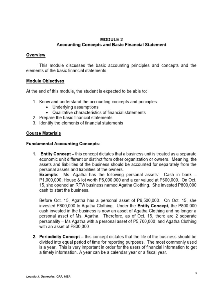 Basic Accounting Module 2-2 | PDF | Expense | Balance Sheet