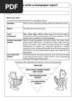 Newspaper Report Writing Structure | PDF