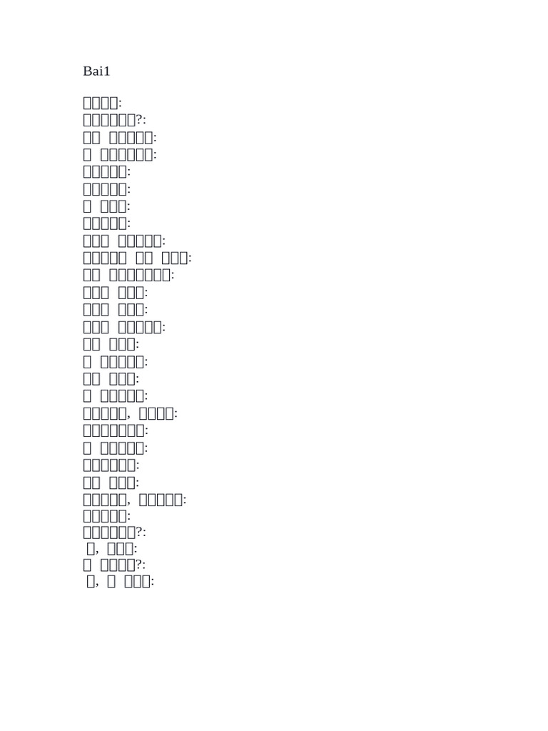 Bai 1 | PDF