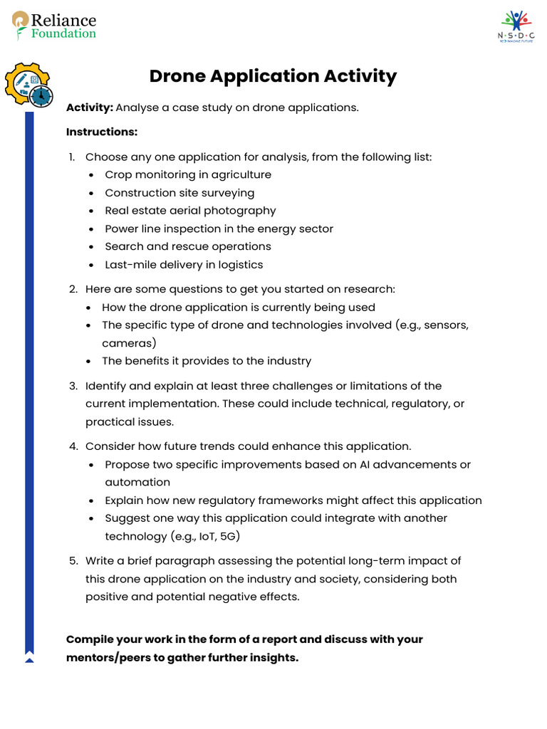 Drone Application Activity | PDF