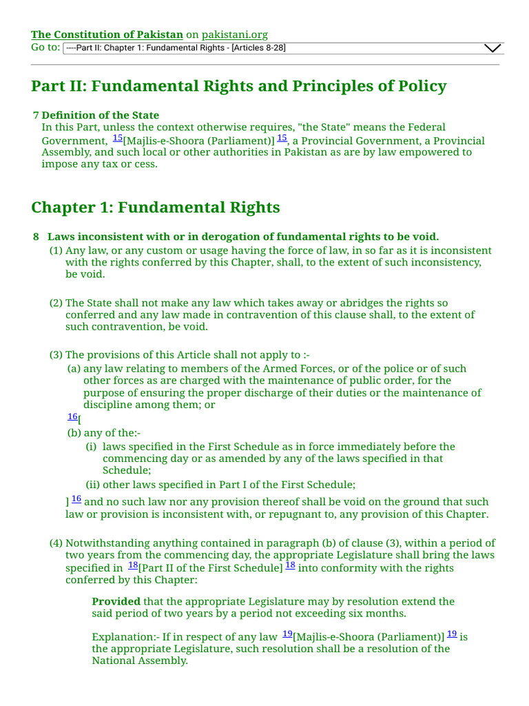 Chapter 1_ _Fundamental Rights_ of Part II_ _Fundamental Rights | PDF ...