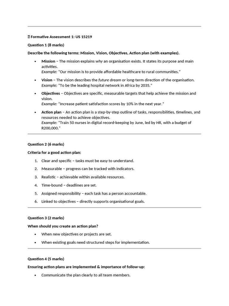 Formative Assessment 1 - Answers | PDF