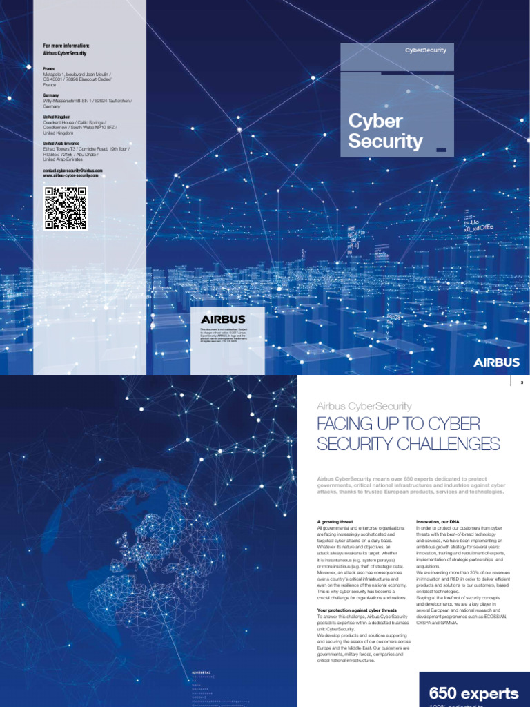 Airbus Cybersecurity Factsheet e | PDF | Security | Computer Security