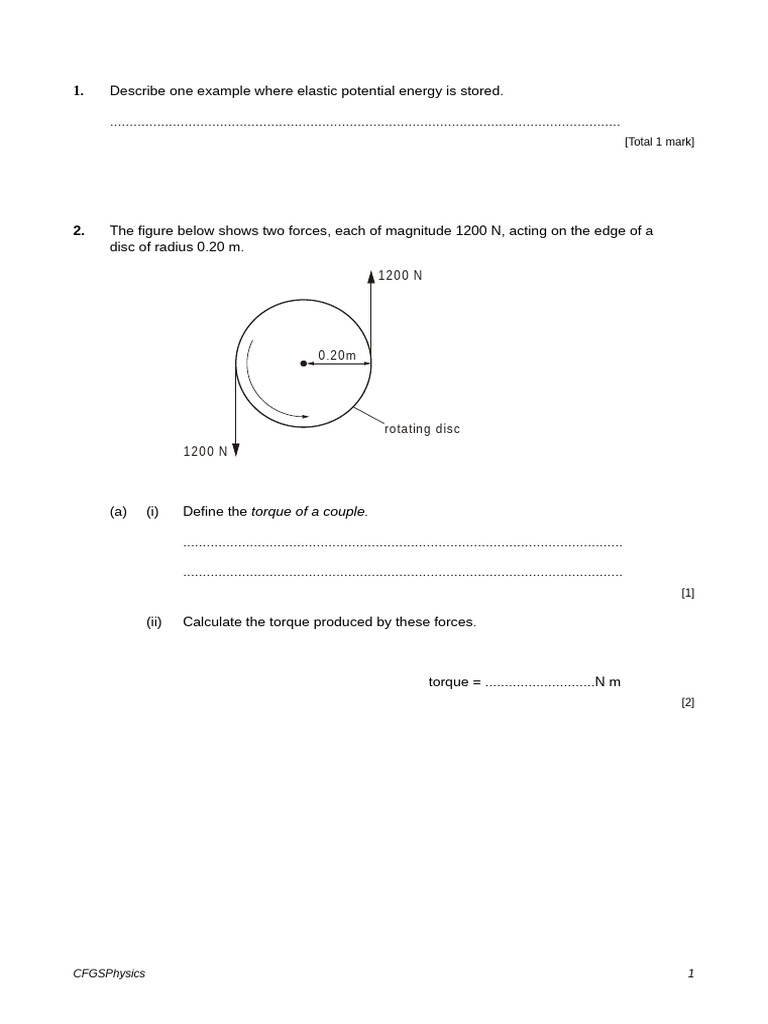 G481 Module 3 Work and Energy Questions | PDF | Force | Young's Modulus