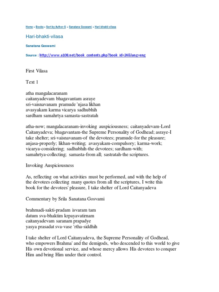 HBV Translation and Verse Full | PDF | Hindu Philosophy | Indian Religions