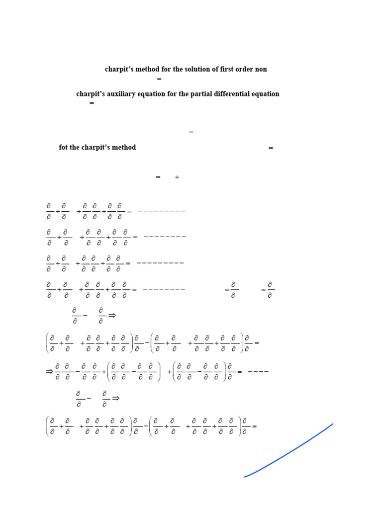 Non Linear Partial Differential Equation | PDF | Nonlinear System ...