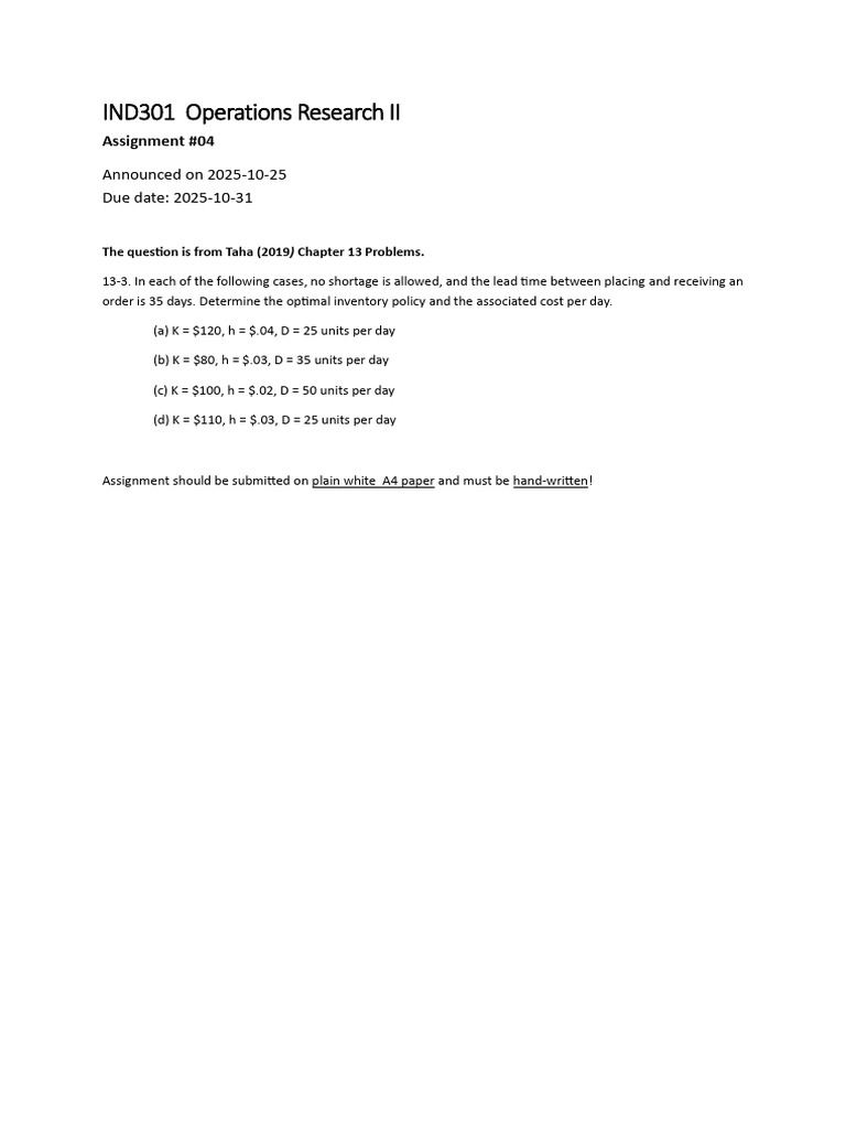 Assignment 04 | PDF