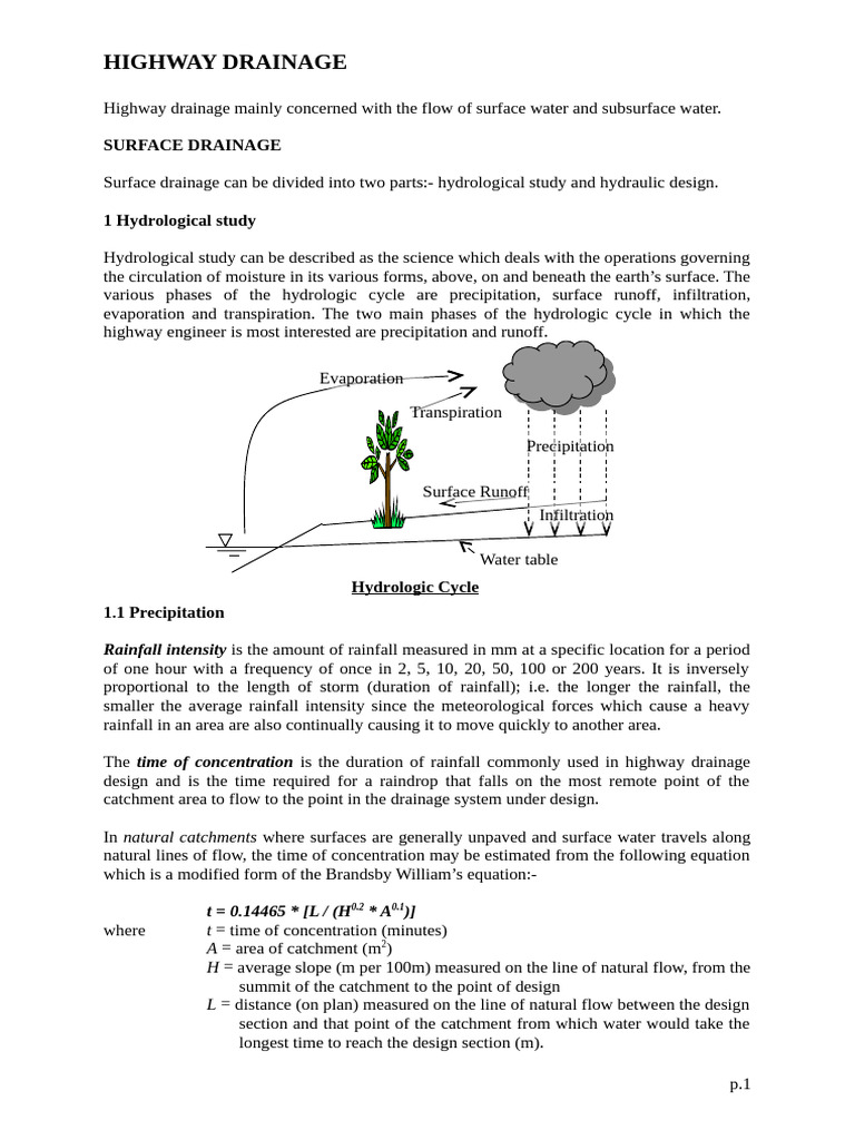 (Drainage Design) PTE Note-drn-0506 | PDF | Drainage Basin | Storm Drain