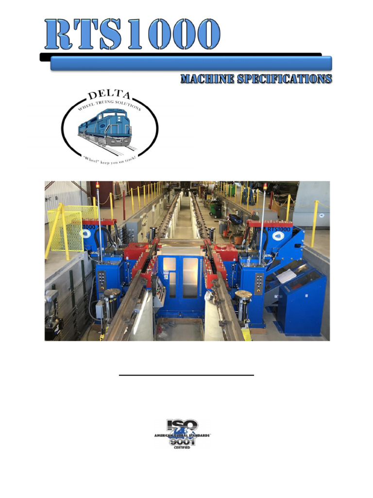 RTS1000 Machine Specifications 2nd Edition 7 30 2020 | PDF | Axle ...