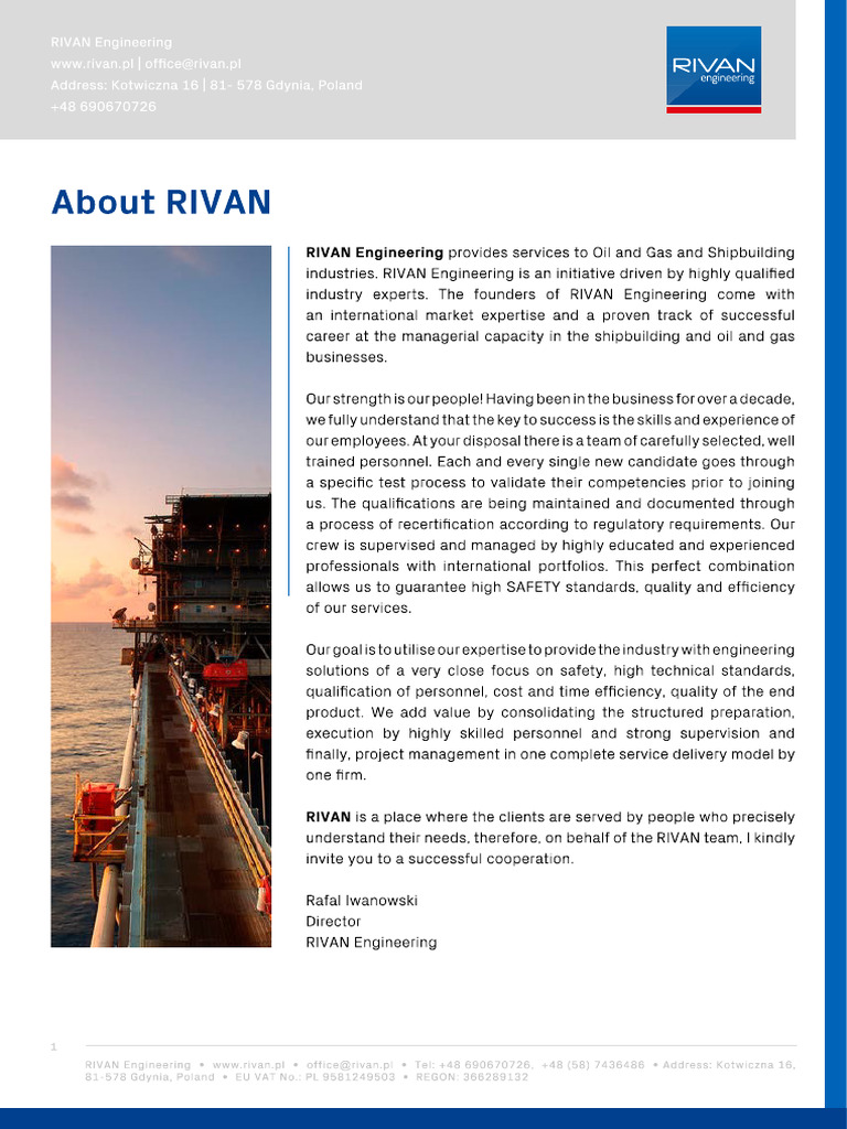 Rivan Oil & Gas Folder v1 2020 | PDF